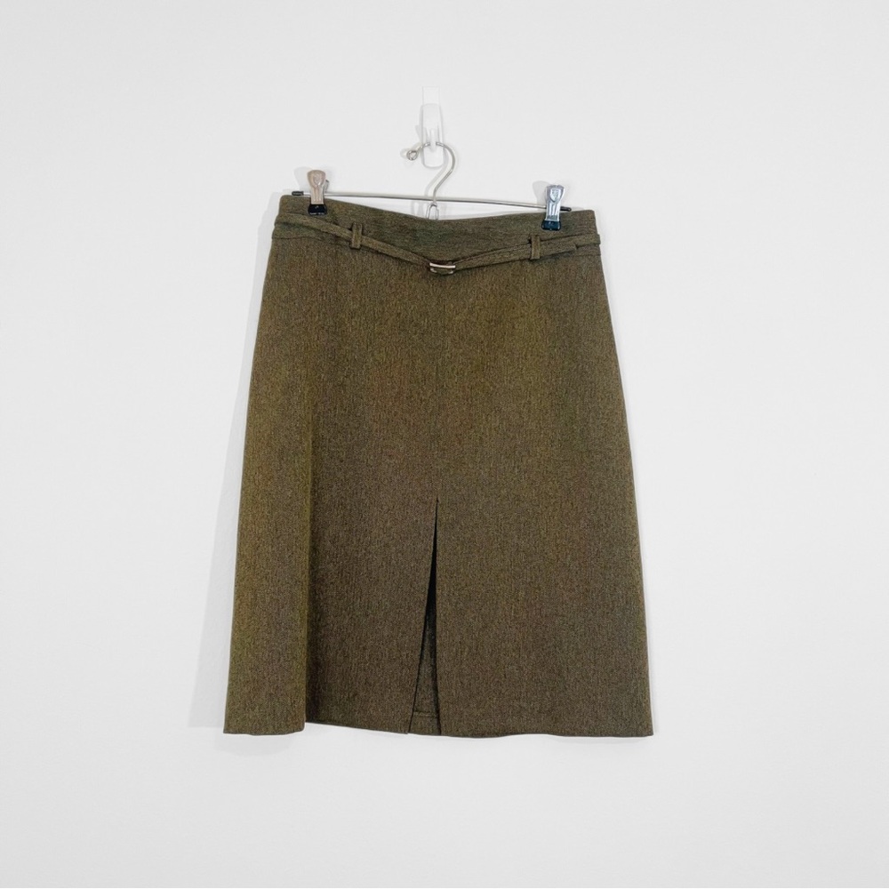 🖤 Vintage | Brown Tweed A-line Skirt